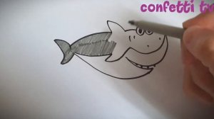 АКУЛЕНОК Вaby Chark Раскраска рисуем и поем