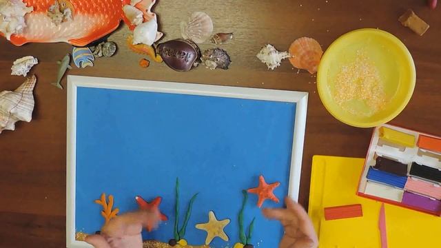 Панно "На дне морском". НОД Лепка. смотреть онлайн