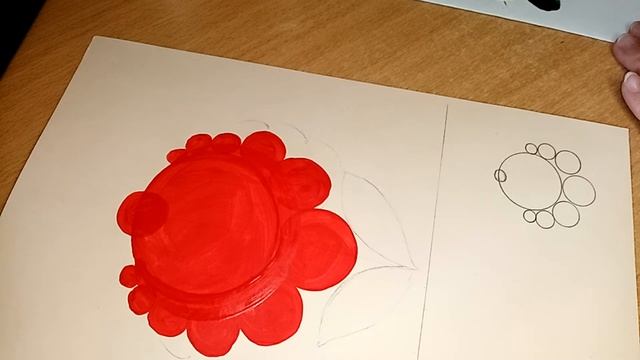 Как нарисовать городецкий розан/Russian Painting/How to draw a rose