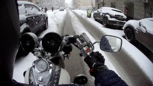 По снегу на тяжелом мотоцикле - круизере, миф или реальность?