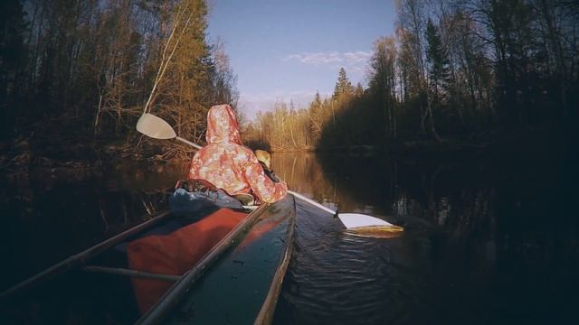 Байдарочный поход р. Люнда. Kayaking travel video GoPro and DJI Phantom смотреть онлайн