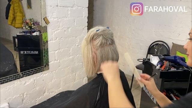 Каре без филировки. Градуировка волос.Жесткие, седые волосы. Триммер Kemei смотреть онлайн