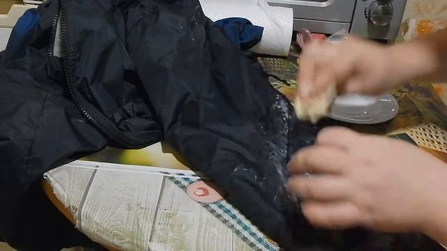 Как удалить масляную краску с куртки? Без ацетона и растворителей!!! смотреть онлайн