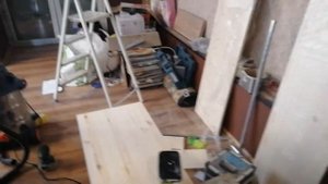 Покраска мебельного щита интерьерной краской Часть 1