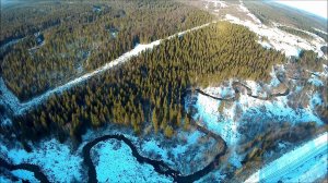 Западная окраина Кормовища - ноябрь, видео с квадрокоптера