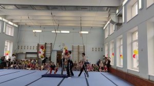 Спортивная акробатика. Показательные выступления. Мужская четверка.