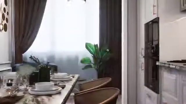 Дизайн интерьера кухни в квартире. Студия Анастасии Корябкиной
