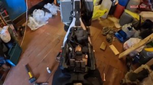 Алюминиевый подрамник. Husqvarna FE350. Замена хрустального подрамника на алюминиевый.