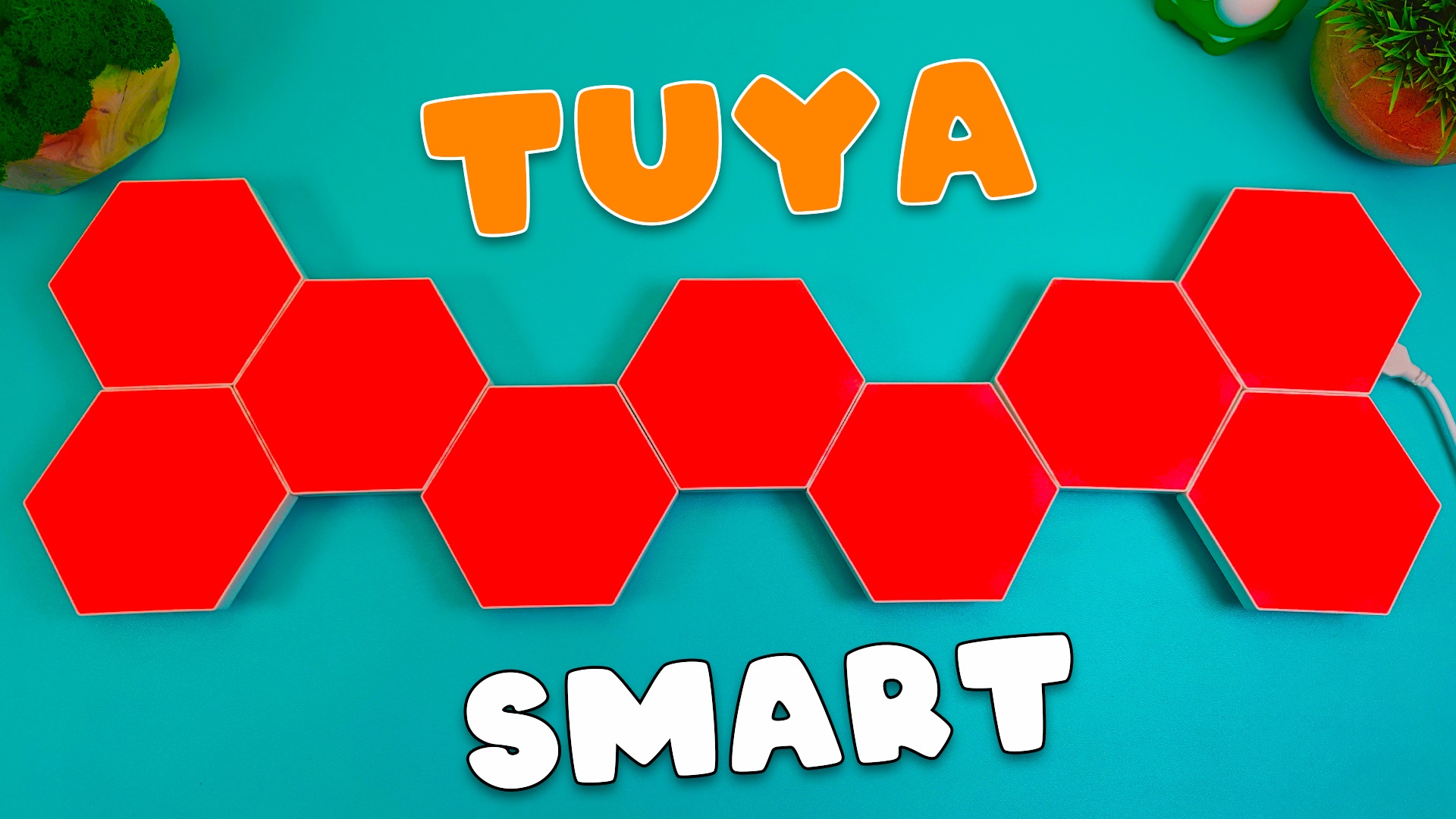ТЕХНОЛОГИИ из БУДУЩЕГО ! Tuya Smart RGB - Умный Модульный Светильник Соты .