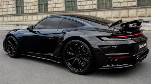 2023 Porsche 911 Turbo S - Full Black_Blue Carbon 911 by TopCar Design
