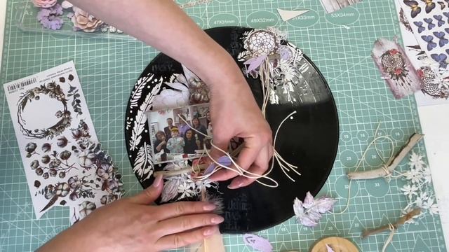 Мастер-класс Панно на виниловой пластинке