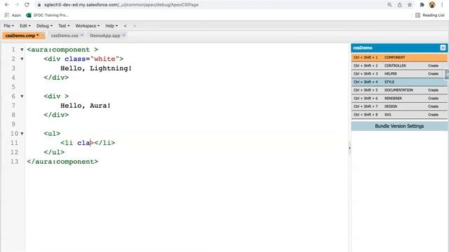 27 CSS in Lightning Aura Components | Apply Style in Aura Component | Learn Salesforce Development