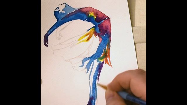RISE - Watercolour timelapse смотреть онлайн