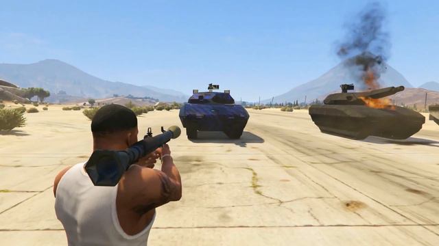 GTA 5 - RHINO TANK VS TM-02 KHANJALI смотреть онлайн