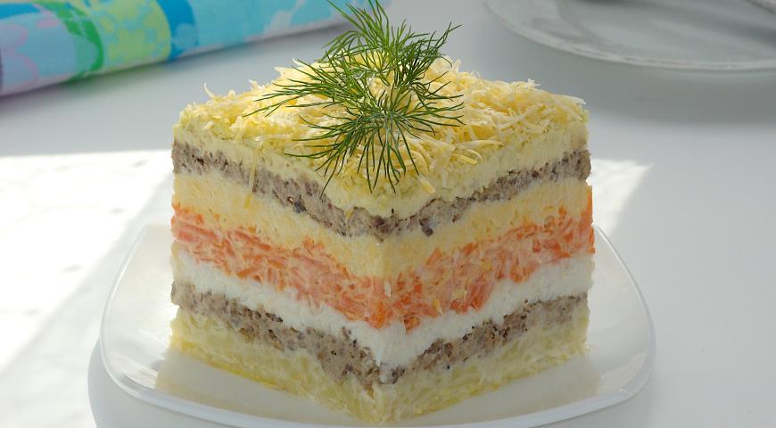 Салат "МИМОЗА" двухслойная! Классический салат на Новогодний стол