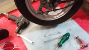 Honda Dio 34 чистка передней тормозной системы