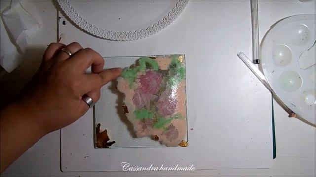 Decoupage su vetro /Decoupage on glass /Decoupage cracklè смотреть онлайн