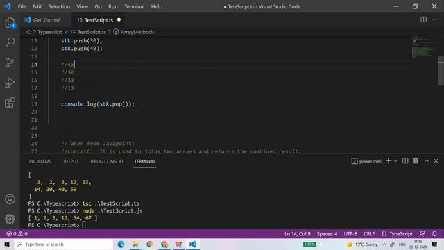 Typescript Part 21 Array || Various functions || Part 9 || English || By Vikash Shakya