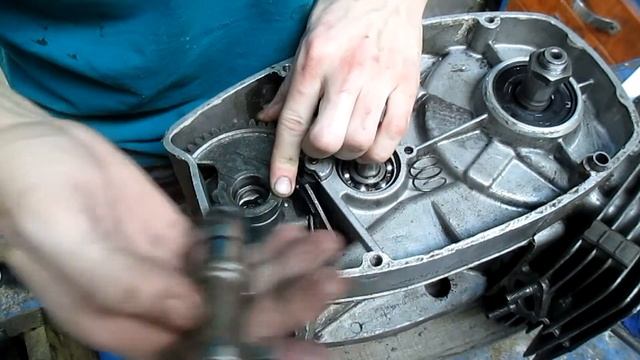 Установка пускового механизма (полумесяца) JAWA 634