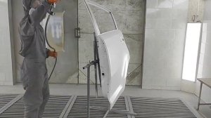 покраска  трехслойкой,белый перламутр