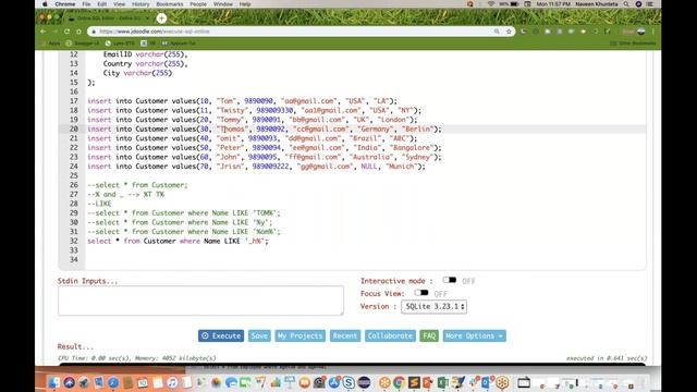 What is LIKE || NULL || NOT NULL in Query - SQL Series Series - Part 3