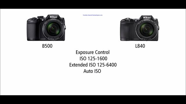 Nikon Coolpix B500 vs Nikon Coolpix L840 смотреть онлайн