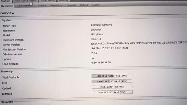 Firmware overclock Antminer s19j pro ( Разгон Antminer S19j pro)Up to140 th!!!!