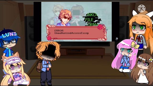 FNF and Gacha club React To Corrupted senpai MOD смотреть онлайн