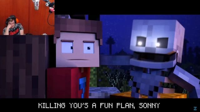 Пятёрка смотрит Minecraft Skeleton Rap  Ive Got A Bone