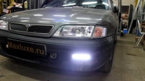 Nissan Primera установка линз в противотуманные фары