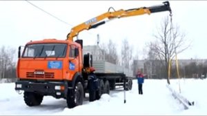 КМУ EFFER 150 2S на КАМАЗ44108 c полуприцепом