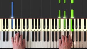 Coldplay - Clocks - piano tutorial easy - how to play - (synthesia)