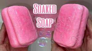 РАЗМОКШЕЕ ЗЕМЛЯНИЧНОЕ МЫЛО ? SOAKED SOAP RELAX ?? МЫЛЬНОЕ ВИДЕО АНТИСТРЕСС ??♀️