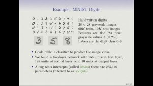 Statistical Learning: 10.1 Introduction to Neural Networks