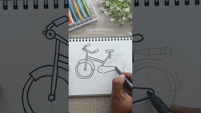 Master the Art of Drawing a Bicycle in Minutes | Easy Steps to Draw a Bicycle Like a Pro