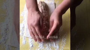 Мясной пирог-косичка с сюрпризом. Вкусный пирог с готовым тестом.