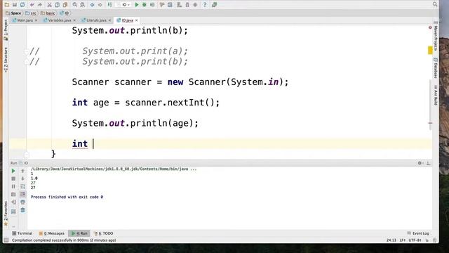 JAVA111.05 IO / 输出 / Scanner / 输入数 / 输入字符串 / 运算符