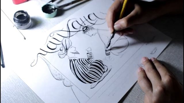 Графика пером и тушью. "Чайхана" смотреть онлайн