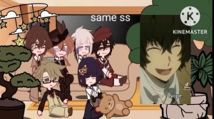 Bsd react to dazai | Soukoku | unfinished