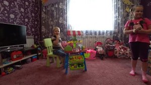 Детская витрина игрушечный магазин  Market Stall