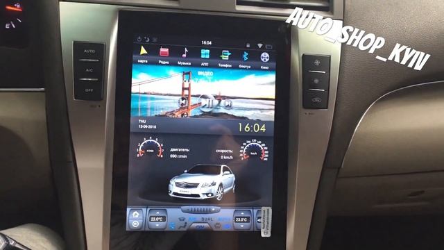 Магнитола Toyota Camry v40 Tesla stile/ тойота Камри 40 Тесла стиль штатная магнитола для авто ? смотреть онлайн