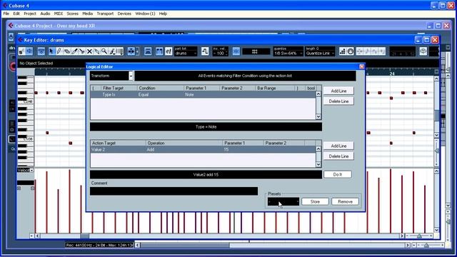 Cubase 4 Logical Editor Tutorial