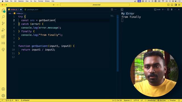 Do we need Exception/Error Handling in Javascript ? How to do it.
