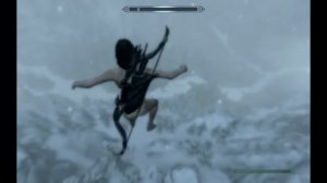 Skyrim- Jump,Ragdoll Physics and Fun!