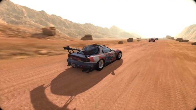 BeamNG Drive - Racing & Crashing The Mazda RX 7 III On The Long Bumpy Desert Road смотреть онлайн
