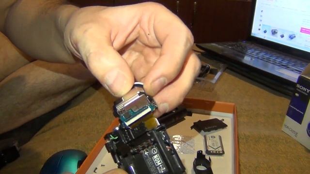 Замена объектива с держателем на sony hdr as50. Фокусируем объектив. смотреть онлайн
