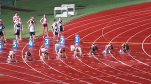 100M Final 16W Katie Colebourne 12.48 Qld School State Championships 2015