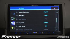 Estereo para Auto Pioneer AVH-X5500BHS DVD multimedia, Pantalla, MIXTRAX, Bluetooth, Sirius, iPhone