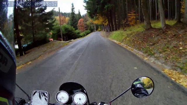 Jawa 350 OHC-Podzimní vyjížďka na Visalaje. смотреть онлайн