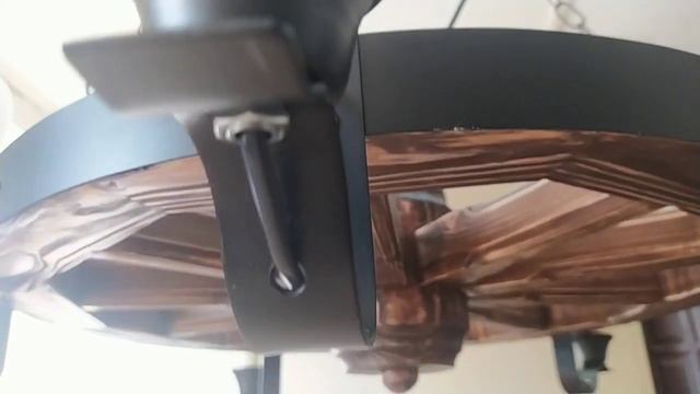 Люстра колесо от телеги под старину на 5 ламп STD Light / DIY wagon wheel chandelier смотреть онлайн